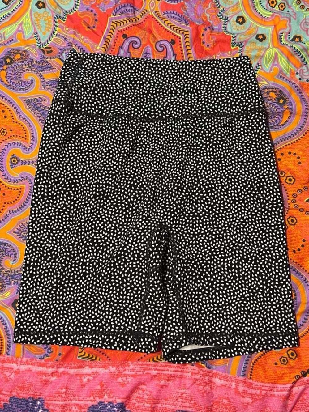 Buffbunny Collection Legacy High-Waisted Biker Shorts in Bossy Print Large
